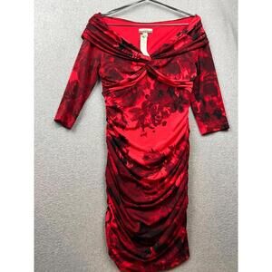 Muse Boston Proper Ruched Cocktail Dress  Bodycon Womens Size 8 Whimsygoth